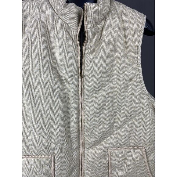 Women’s Beige Ampersand Zip Vest XXL – Warm Casual Outerwear - Picture 3 of 6